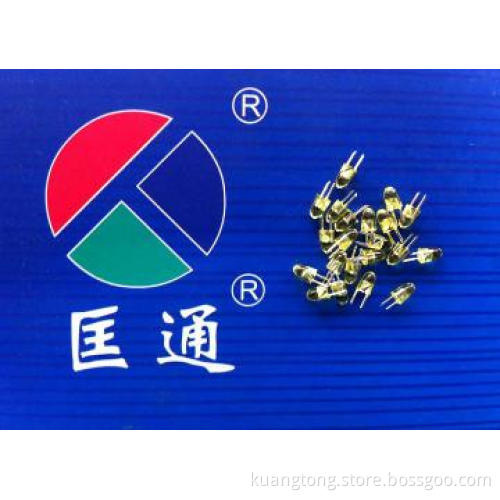 2.8mm Bullet Head Short Feet No Side Yellow Diffused Lens Led Diode